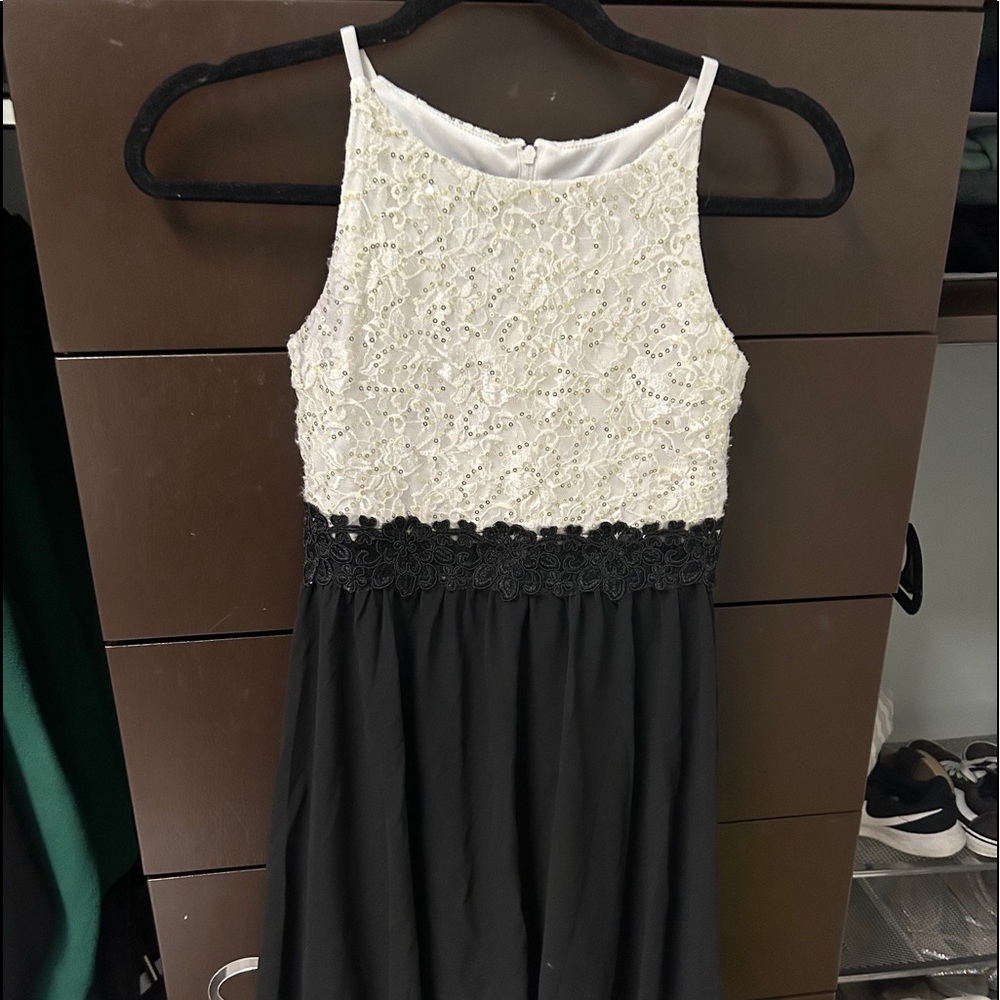black and white girls dress